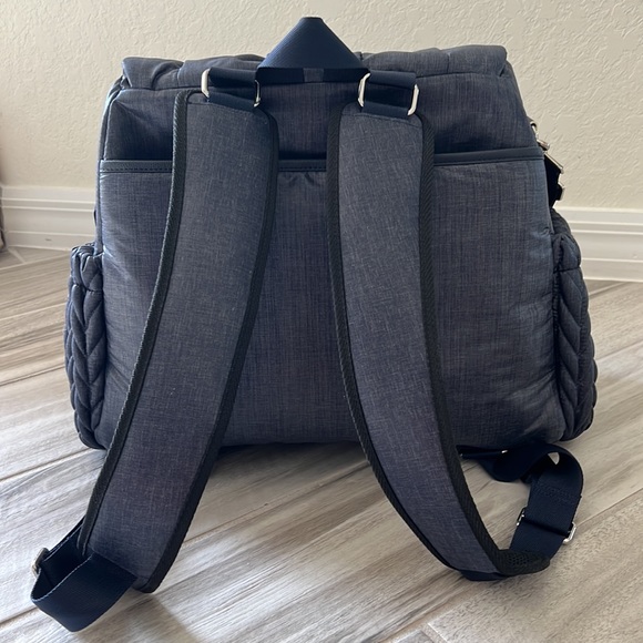HAPP brand Levy backpack Diaper bag in Denim - Picture 4 of 8